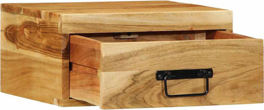 Bedside Tables Made of Solid Wood Beige 2 Pieces 40x30x19cm