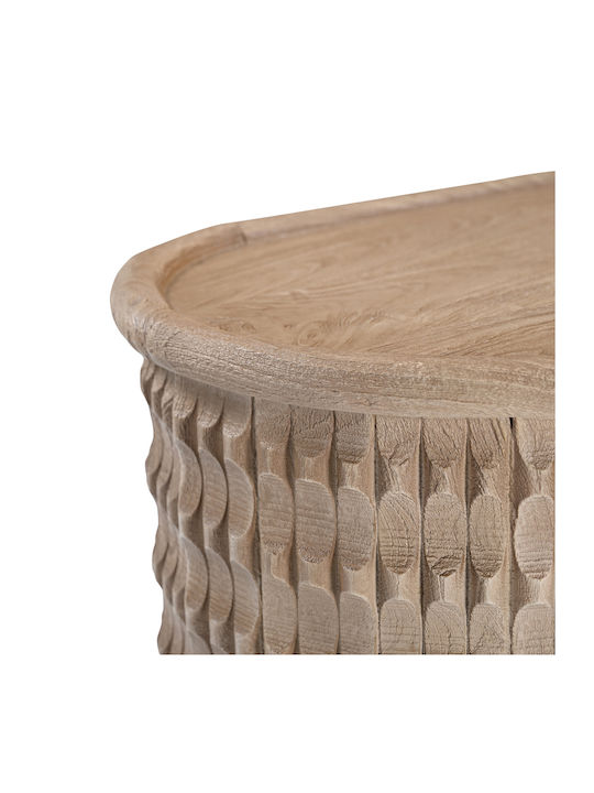 Nachttisch Sculpture Holz Beige 60x40x50cm