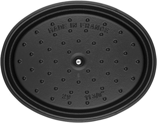 Staub Cocotte Cratiță Ovala Din Fontă 37x25cm 8lt