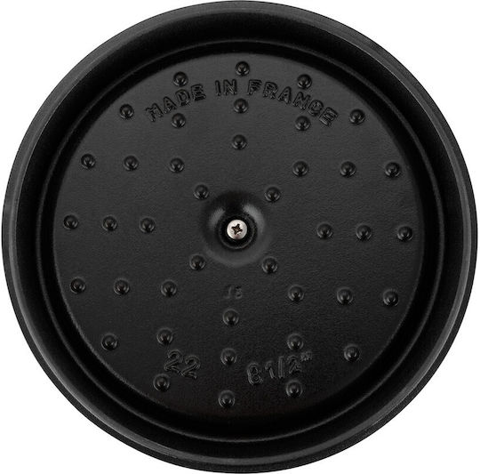 Staub Gusseiserner Rund-Niederländischer Ofen 28,7x27,1cm 2,6l
