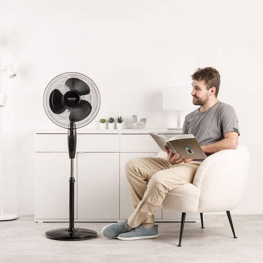 Taurus GRECO 16CR Pedestal Fan 45W 40cm Diameter Black