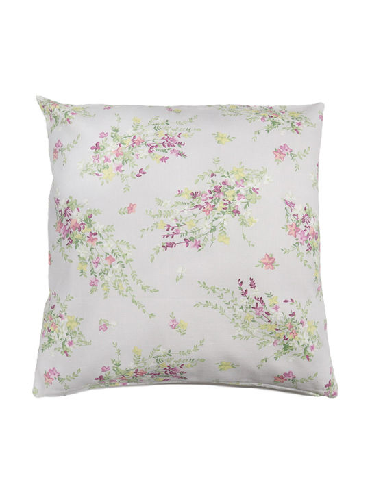 Dimeco Silk Fashion Mehrfarbiger Dekorativer Kissenbezug 45x45cm