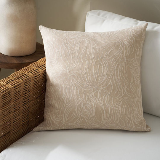 Gofis Home Διακοσμητική Μαξιλαροθήκη Delia Natural Ecru 50x50εκ.