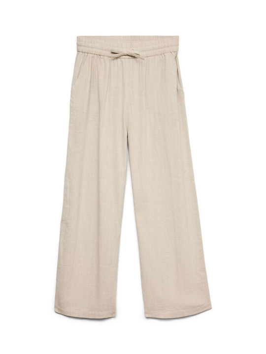Damen Baumwoll-Set Pantaloona mit Gummiband in Lose Passform Silber Lining