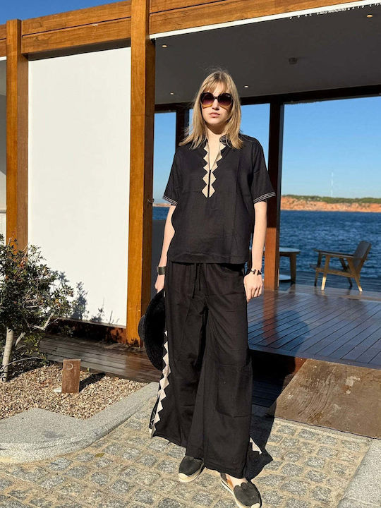 Women's Arianne Co-ord Set Set with Trousers in Relaxed Fit