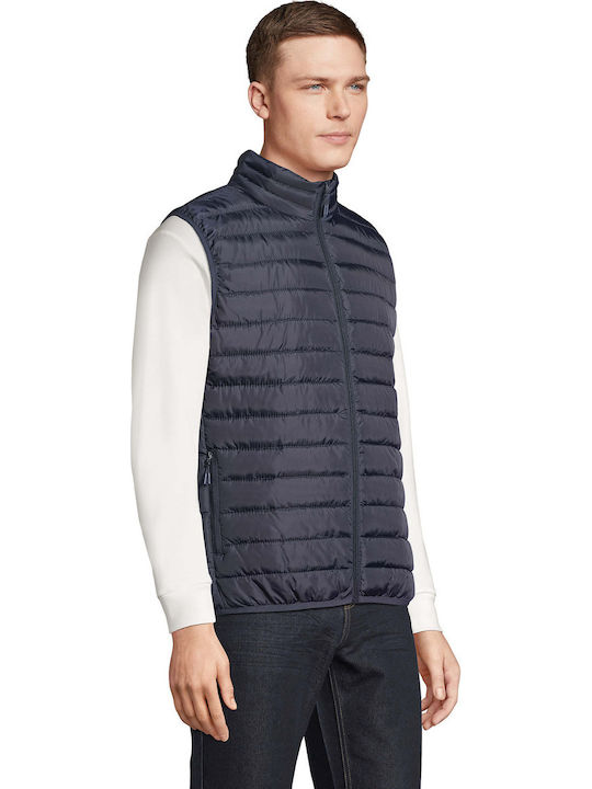 Sleeveless Puffer Jacket French Navy