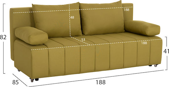 Kend Τριθέσιος Καναπές Κρεβάτι 188x85x82εκ. Kend Τριθέσιος Καναπές Κρεβάτι 188x85x82εκ.