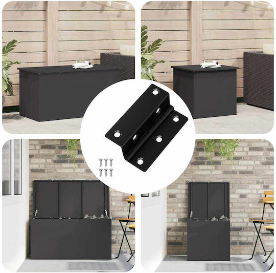 vidaXL Scharniere 537 Stück Schwarz 38 x 17 x 60 mm Eisen