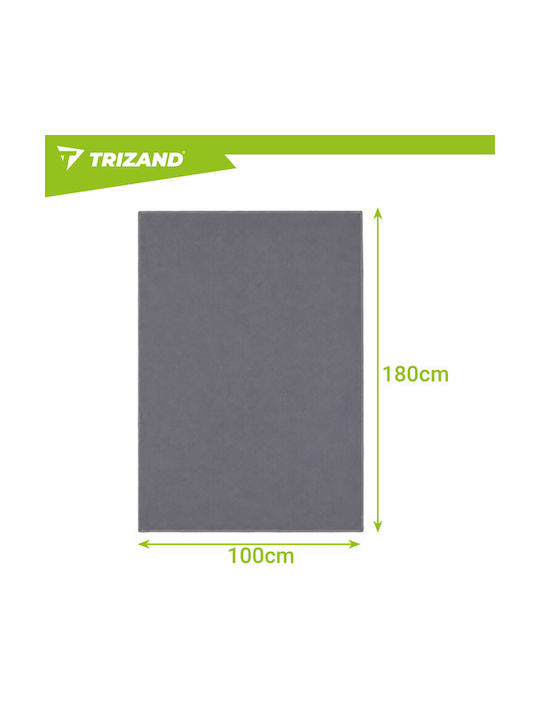 Trizand Gym Towel Microfiber Grey 180x100cm