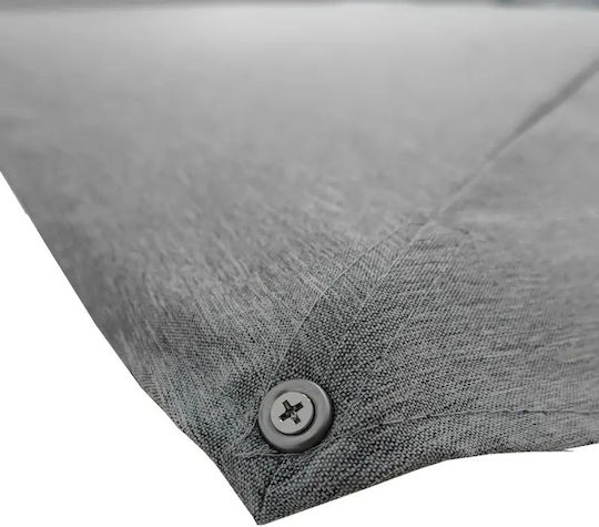 Hängender Aluminium-Garten- und Terrassen-Sonnenschirm Grau 2,6x3,5m
