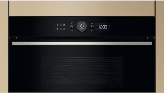 Whirlpool Εντοιχιζόμενος Φούρνος Μικροκυμάτων με Grill 31lt Γκρι