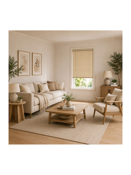 MRShome Aluminum Shading Blind In Beige Colour W140xH140cm