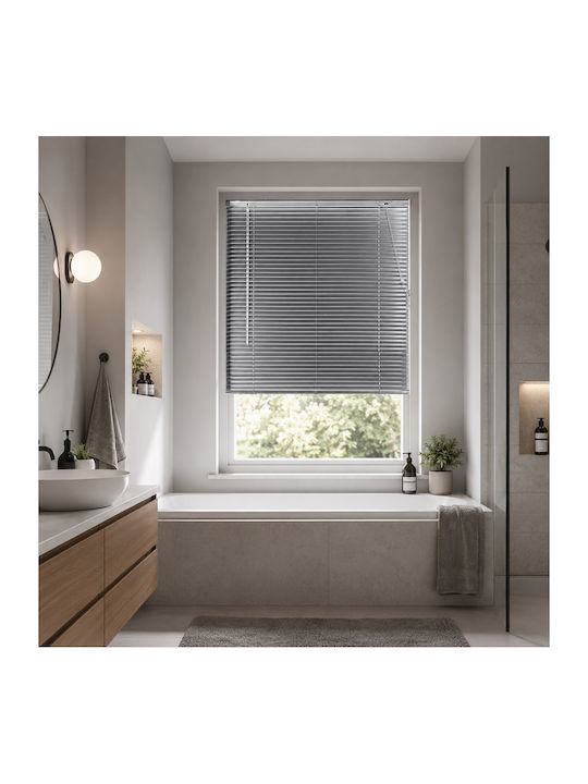 MRShome Jalousien & Rollläden Aluminium in Grau Farbe P100xHöhe140cm