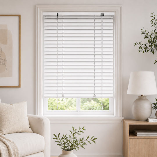 MRShome Aluminum White Blind 100x140 cm DRV-WH100140