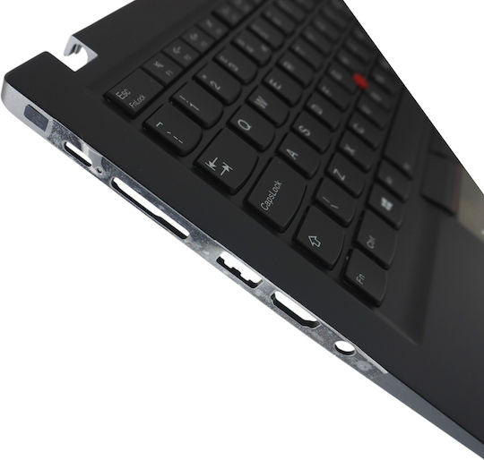 Laptop Keyboard Palmrest Lenovo Thinkpad T14s 20uh 20uj 5m10z54256 5m10z54257 UK Backlit Pointer Black Code 41569ukpalmpointer