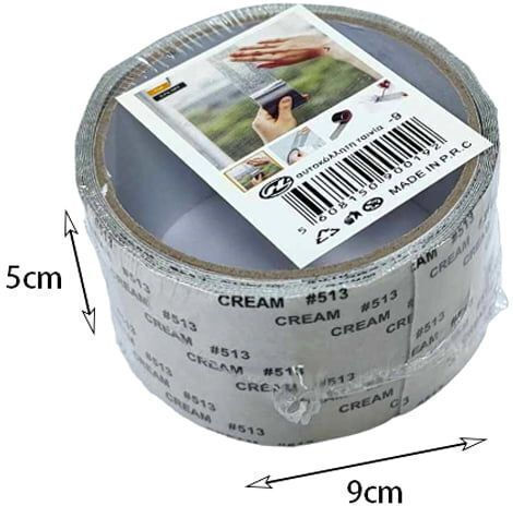 Self-Adhesive Reusable Tape Black 50mmx2m 1pcs