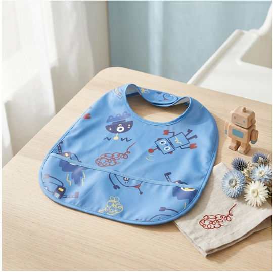 abo Ablakbare Stoff Baby Lätzchen mit Tasche Robot