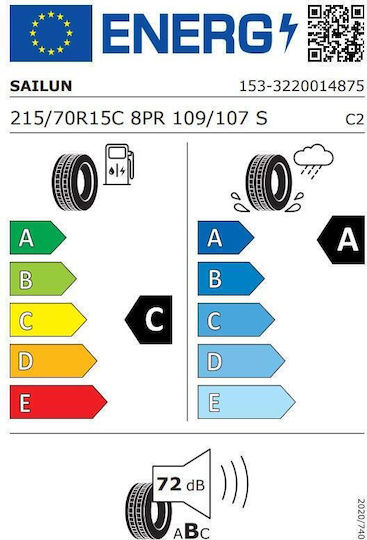 Sailun Commercio Pro 215/70R15 109/107S 8PR Sommerreifen Autoreifen