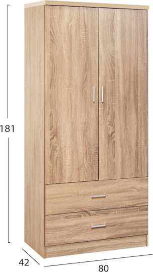 HomeMarkt Studentenmöbel-Set Schlafzimmer mit Doppelbett 4 Stück HM11740