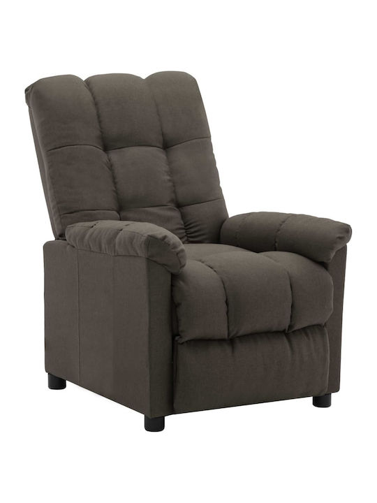 Fotoliu Relax Masaj cu Puf Taupe 74x99x102cm