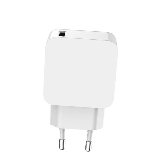 BigBen Connected Φορτιστής με Θύρα USB-A και Καλώδιο Lightning 12W Λευκός