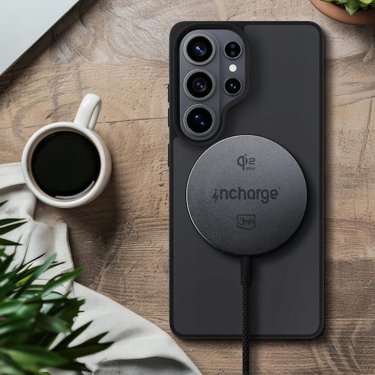 3MK Wireless Charger Qi2 25W Black Incharge Align For Android