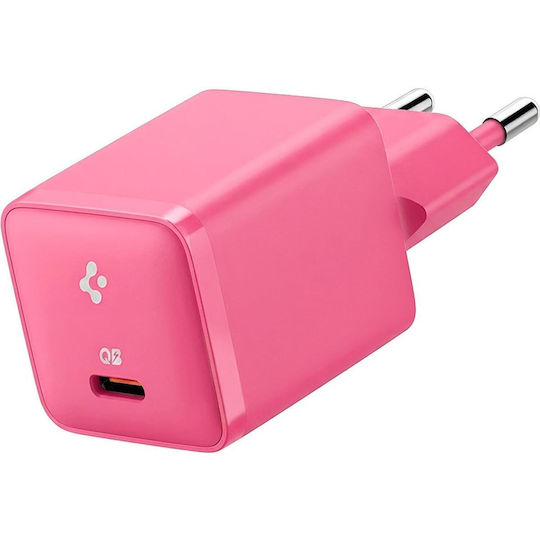 Spigen Wireless Charger with USB-C Port 30W Power Delivery Pink (Arcstation Essential)