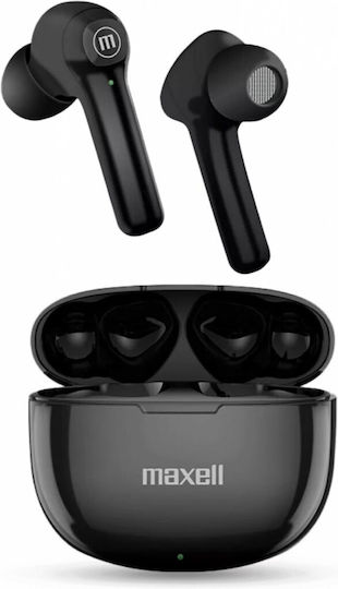 Maxell BT Dynamic+TWS In-Ear Bluetooth-Freisprecheinrichtung Kopfhörer mit Ladeetui Schwarz