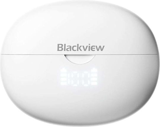 BlackView Airbuds 13 Bluetooth Handsfree Ακουστικά με Αντοχή στον Ιδρώτα και Θήκη Φόρτισης Λευκά