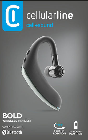 Cellular Line Bold In-ear Bluetooth Handsfree Earphone Black