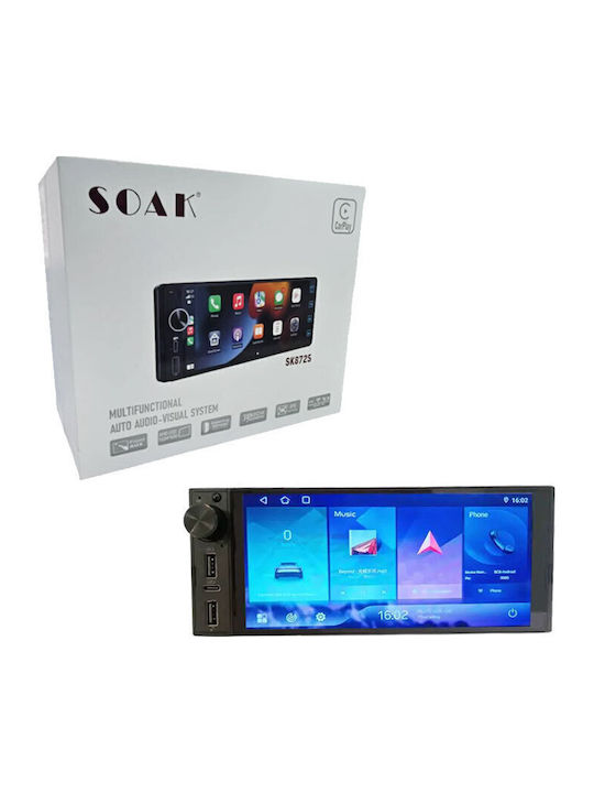 Auto-Audiosystem 2 DIN (Bluetooth/USB/Eingebautes Wi-Fi / GPS / Apple CarPlay / Android Auto) mit 9 Zoll Touchscreen