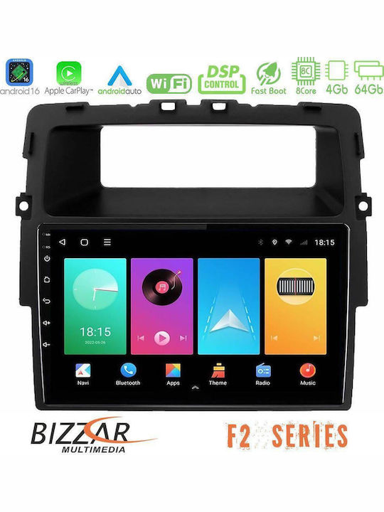 Bizzar Car Audio System for Opel Vivaro Renault Trafic Nissan Primastar Bluetooth USB WiFi GPS Apple CarPlay Android Auto with 10" Touch Screen