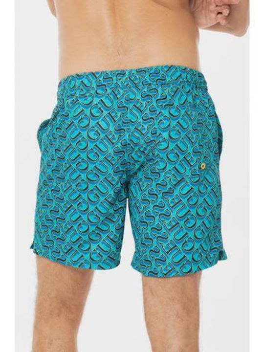 Мъжки Бански Шорти Blue/Navy с Принт