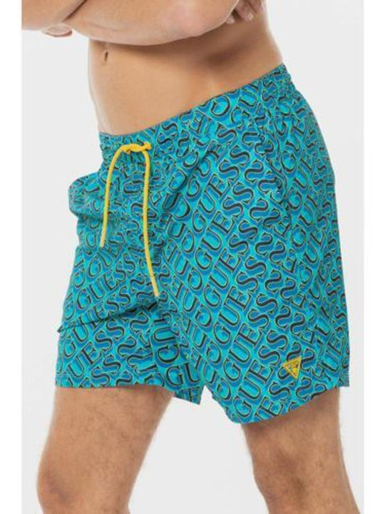 Мъжки Бански Шорти Blue/Navy с Принт