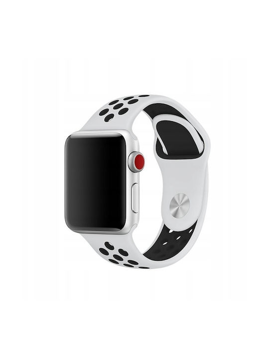 Tactical 174 Double Strap Silicone with Pin White/Black (Apple Watch 44/45/46mm/Ultra 49mm) 2445348