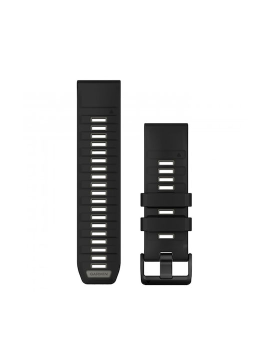 Garmin Quickfit 26 Black Pebble Gray Silicone Band