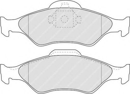 Ferodo Rear Brake Pad Set for Ford Courier Fiesta Mazda 121