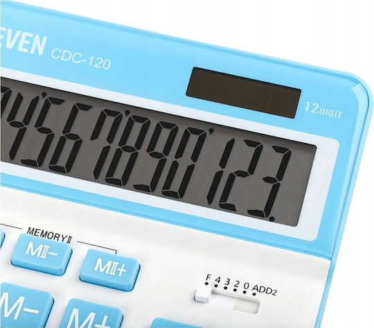 Eleven Liquids Calculator 12 Digits in White Colour