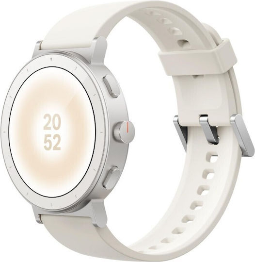 Realme Smartwatch S5 Keramik 46mm Wasserdicht Mit Herzfrequenzmesser Sand Weiß M/L