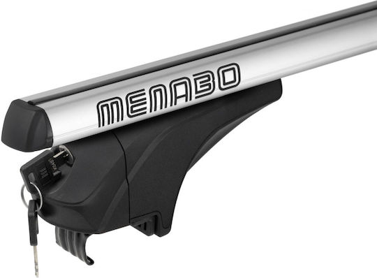 Menabo Aluminum Bars Ariem XL 1315 Cm Silver Color Volvo V90/V90 Cross Country 5 Doors 2016 Flush Rails 2 Pieces 14710/MB MP.14710/MB-100
