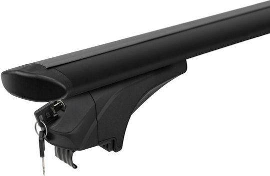 Menabo Aluminum Bars Sonic Black XL 130 Cm Black Color Volvo XC90 5 Doors 2014> Flush Rails 2 Pieces 14690/mb Mp.14690/mb-103