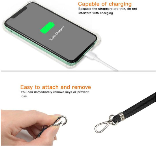 TelForceOne Universal Lanyard Neck Strap for Mobile Phones Gray