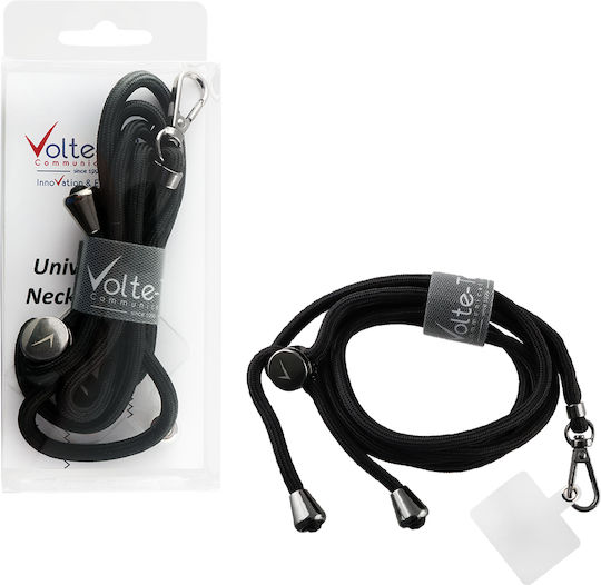 Volte-Tel Neck Strap VT01 Λουράκι Λαιμού για Κινητά Μαύρο