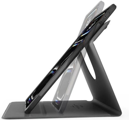 Pipetto Origami No5 Folio Flip Cover Case Compatible Ipad Pro 11 Inch 2024 Black