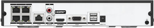 Hikvision DS-7604NI-Q1/4P Καταγραφικό NVR με Ανάλυση 4K