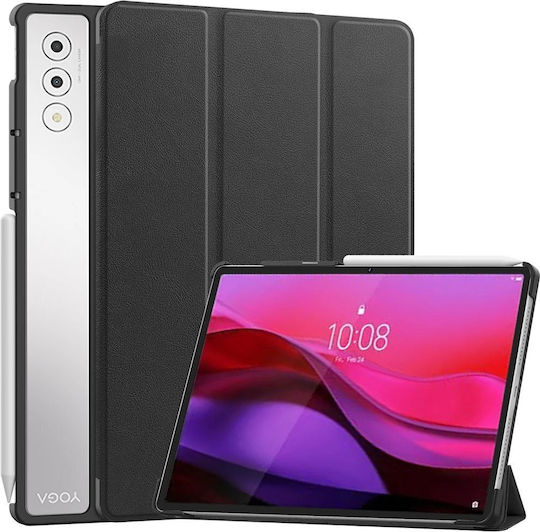 Techsuit Флип капак Въртящ се Издръжлив Черен (Lenovo Yoga Tab Plus 12.7)