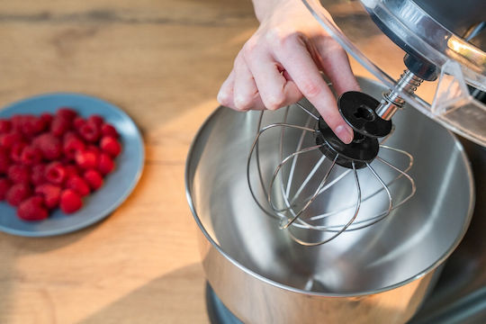 Götze&Jensen Küchenmaschine 1500W mit Rostfreiem Schüssel 6lt Graues