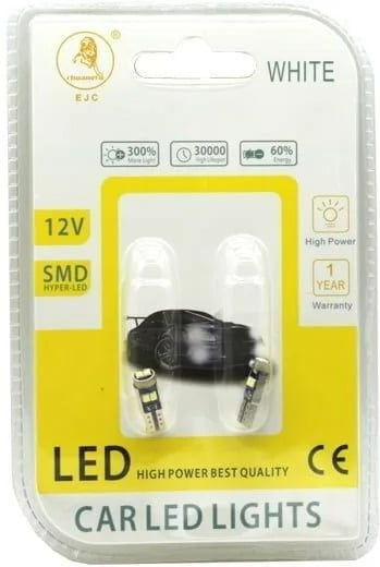 Lampen Auto & Motorrad T5 / W1.2W / W2.3W Canbus LED Weiß 12V 2Stück