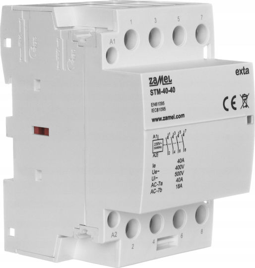 Zamel Ρεле за фаза 40Спецификация с Напрежение 230V