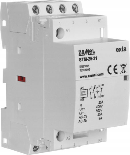Zamel Ρεле за фаза 25Спецификация с Напрежение 230V